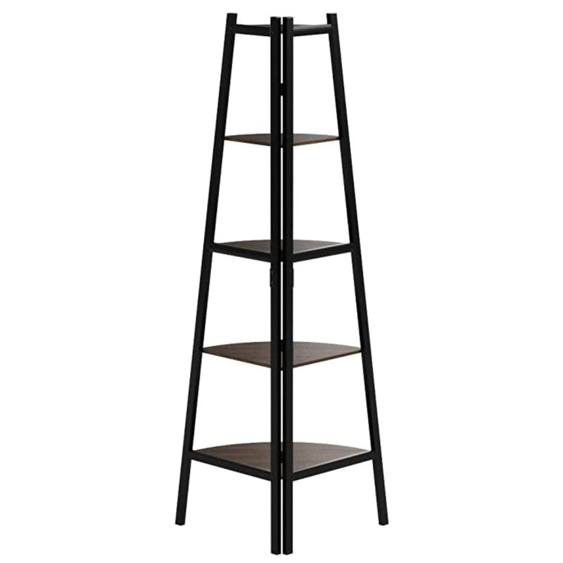 160.5 cm H x 70 cm W Iron Corner Bookcase