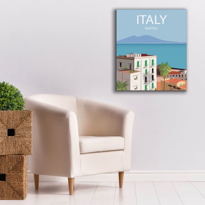 «Epoli Graffiti», art mural sur toile «Napoli» par Omar Escalante, 26 po x 30 po