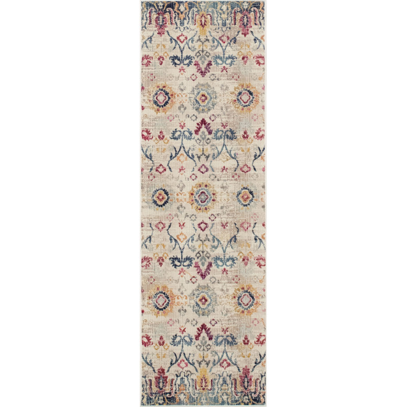 Morvant Floral Indoor Rug, Runner 1'11" x 6'2"