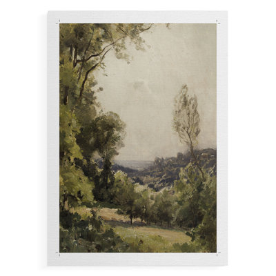 Paysage rétro CCXL III - Impression sur toile seulement - NON CADRE
