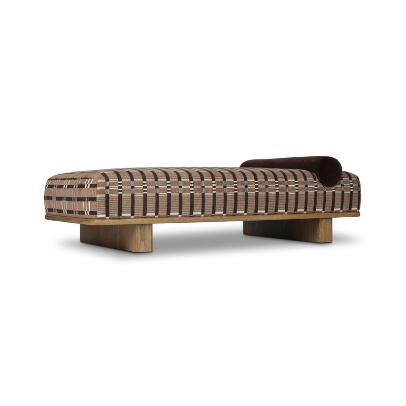 Teia Upholstered Bench, Sandhill Cocoa