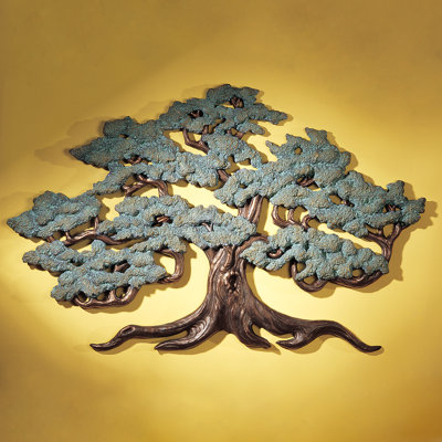 Sculpture murale arbre de vie antique