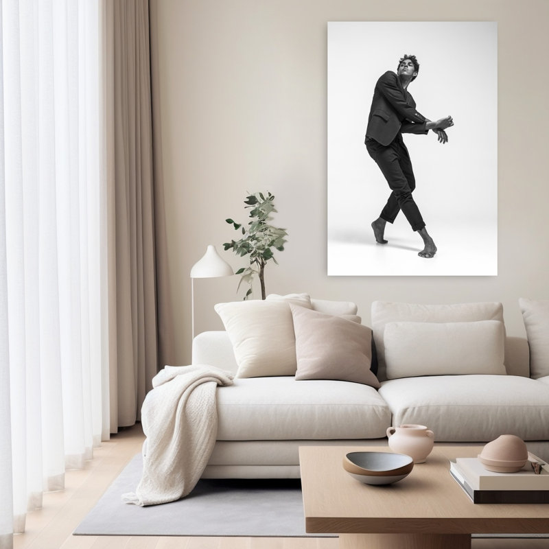Inspiration, art mural contemporain abstrait, H 60 po x l 40 po