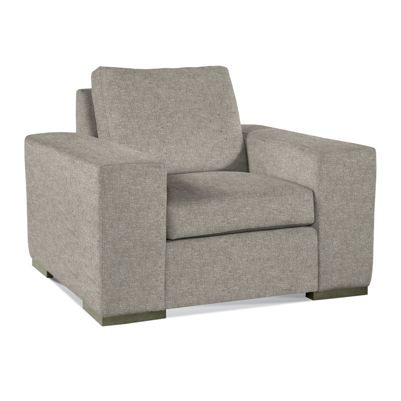 Memphis Armchair, Basic Gray; 0317-83, Honey