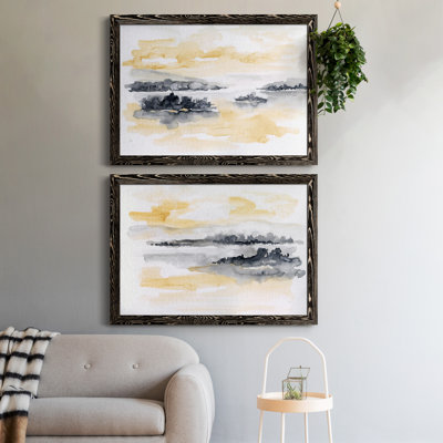 «Whispering Wind I», ensemble de 2 peintures sur toile encadrées