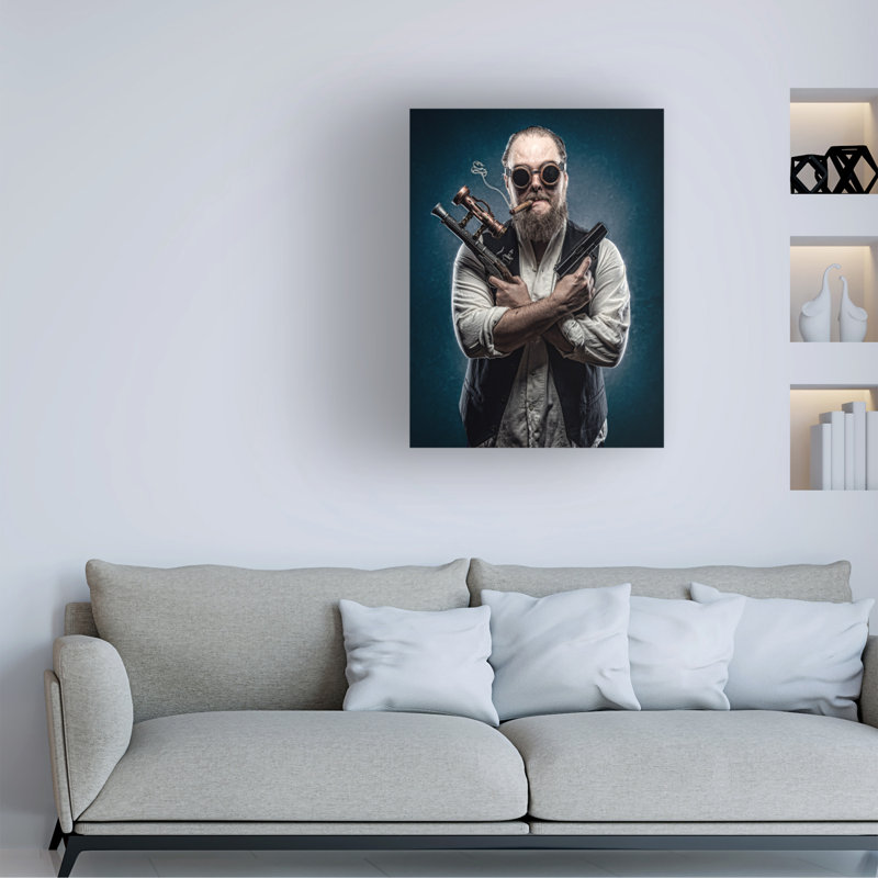 Petri Damsten Double Guns Canvas Art, 24" H x 18" W