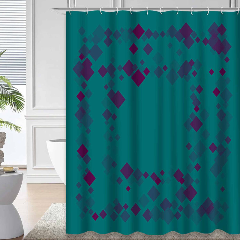 Rideau de douche Green Minimal, L 72 po x l 72 po