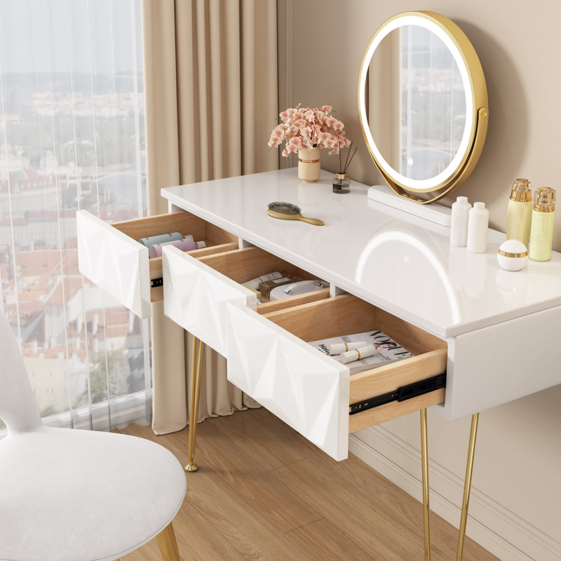 Stults Dressing Table with Mirror
