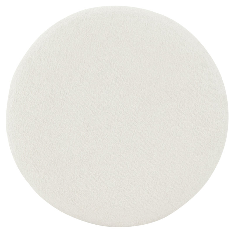 Repose-pieds rond en polyester Willner , Taupe