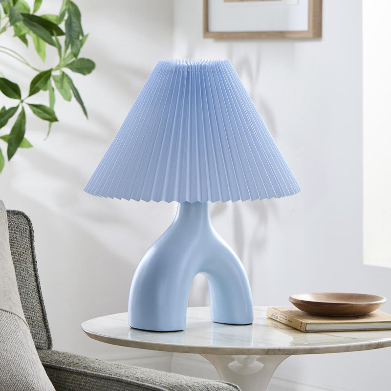 Celes Table Lamp, Blue, Baby Blue