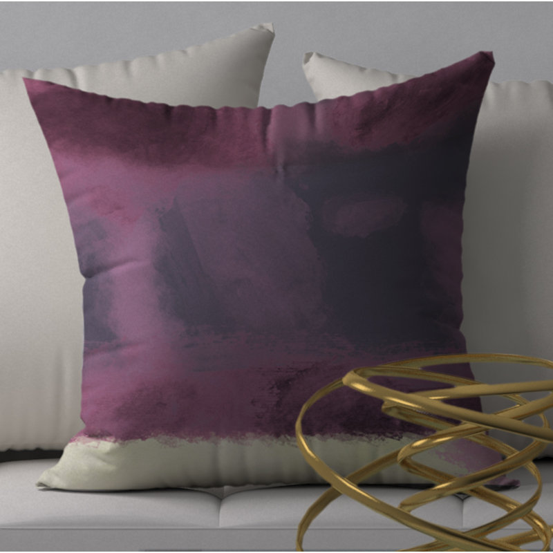 Abstract Throw Pillow, 24" X 24"