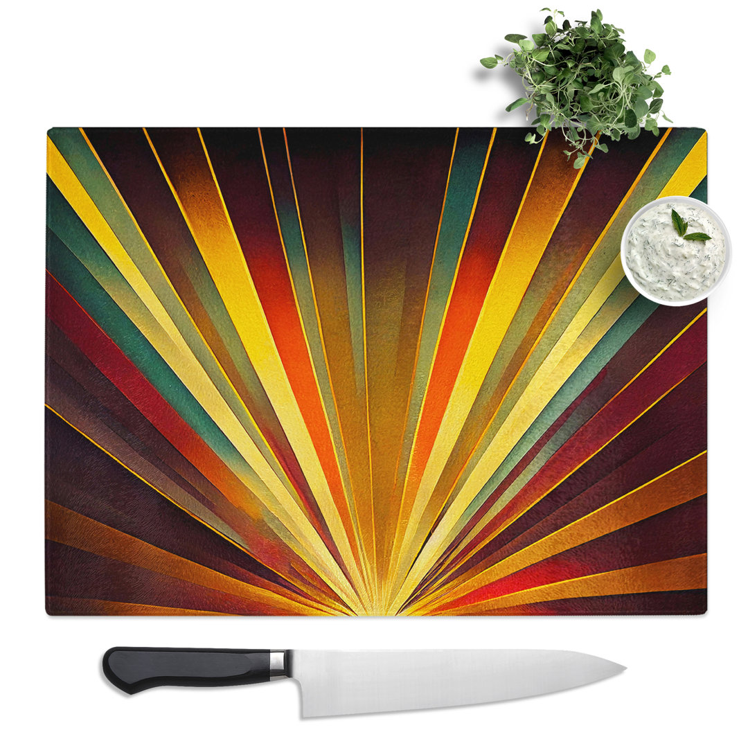 Art Deco Art Vol.3  Glass Chopping Board