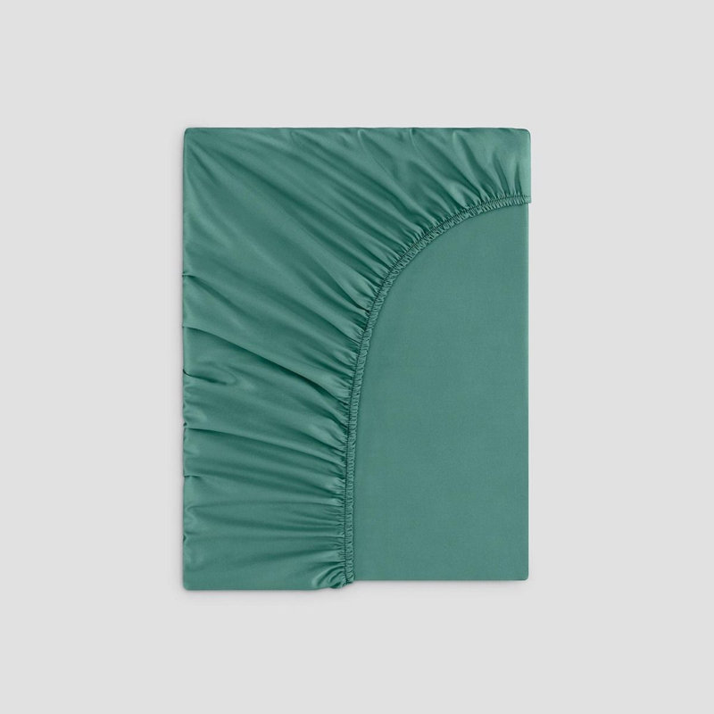Rhapsody Sateen Fitted Sheet, King, Emerald