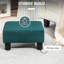 Linen Upholstered Foot Rest , With Plastic Leg Attachment For Living Area , Groundwork Room