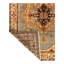 Wool Southwestern Area Rug in Ivory/Rust