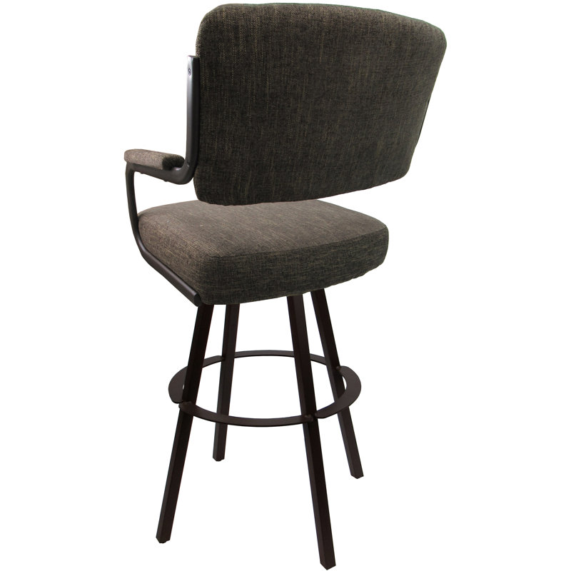 Tabouret pivotant rembourré Cessna, Sanora, Brun, Extra Tall (34" Seat Height)