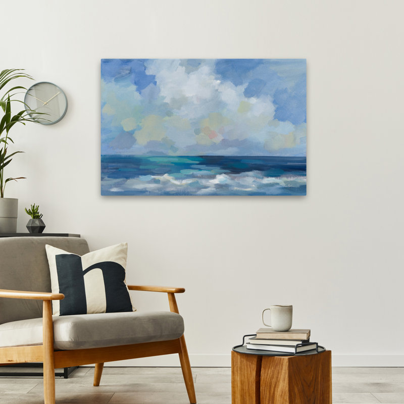 Vagues côtières et côtières et nuages, H 36 po x l 24 po