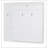 Full Size Murphy Bed Wall Bed With Shelves, Wardrobe And LED Lights,White-1328067692-1328067693