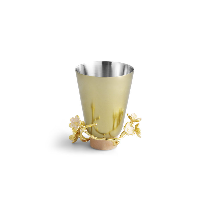 Cherry Blossom Vase, 4.25" H x 3" W x 3" D