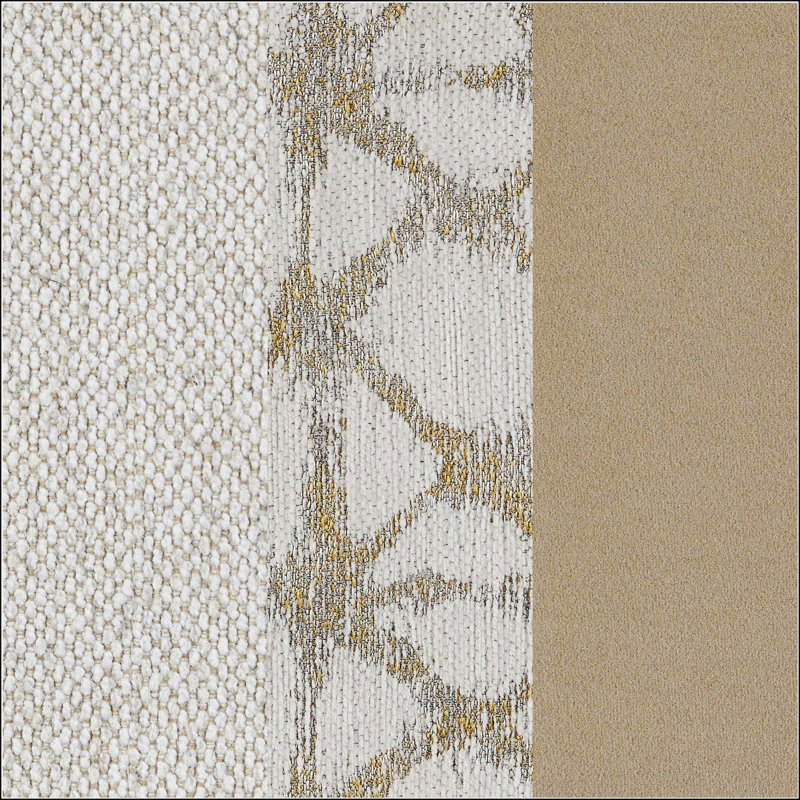 Canapé à accoudoirs inclinés avec coussins