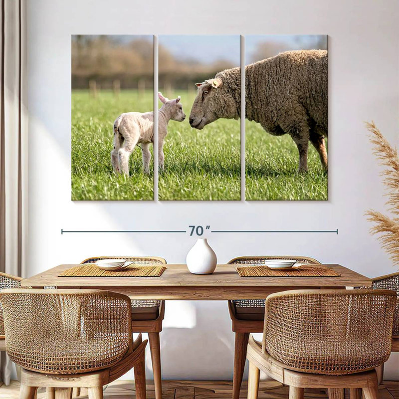 Brampt Sheep Love, 42" H x 65" W