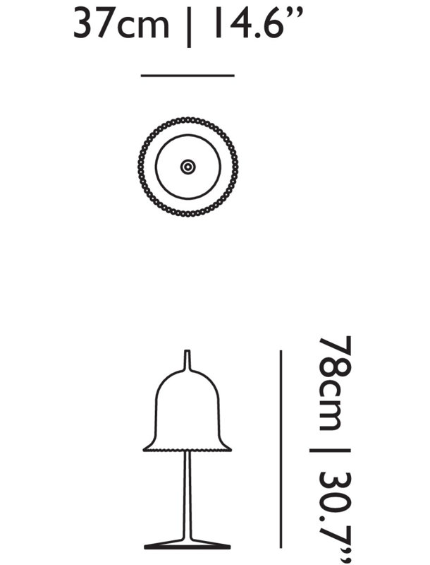 Lolita Table Lamp, White