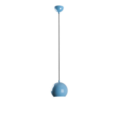 Light Blue Adjustable Chandelier, Metal Body, 7.9 x 5.1 inches Base Plate | Total Height: 7.9 - 43.7 inches | E27 Socket (Max 40W, Bulb Not Included) | Elegant Design for Living Room, Dining Area & Entryway Decor
