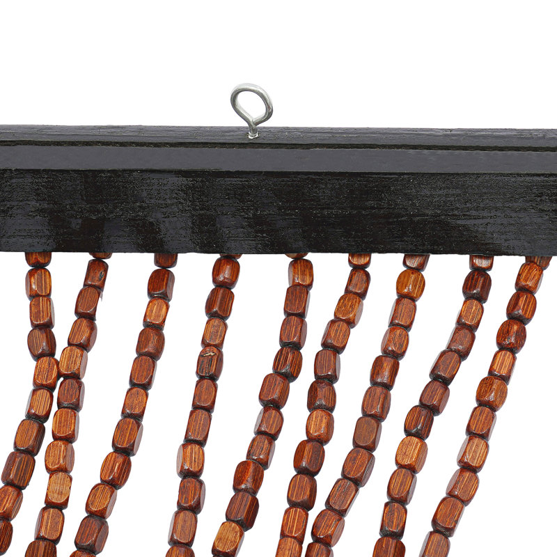 Rideau de perles en bois rétro 35,43*76,77"