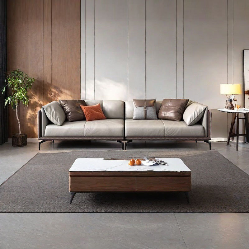 Simple modern high appearance level office sofa, 4, 29.1" H x 102.4" W x 35.4" D
