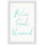 Unwind Rules - Single Picture Frame Print-97890346