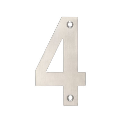 10.2cm H Stainless Steel House Number