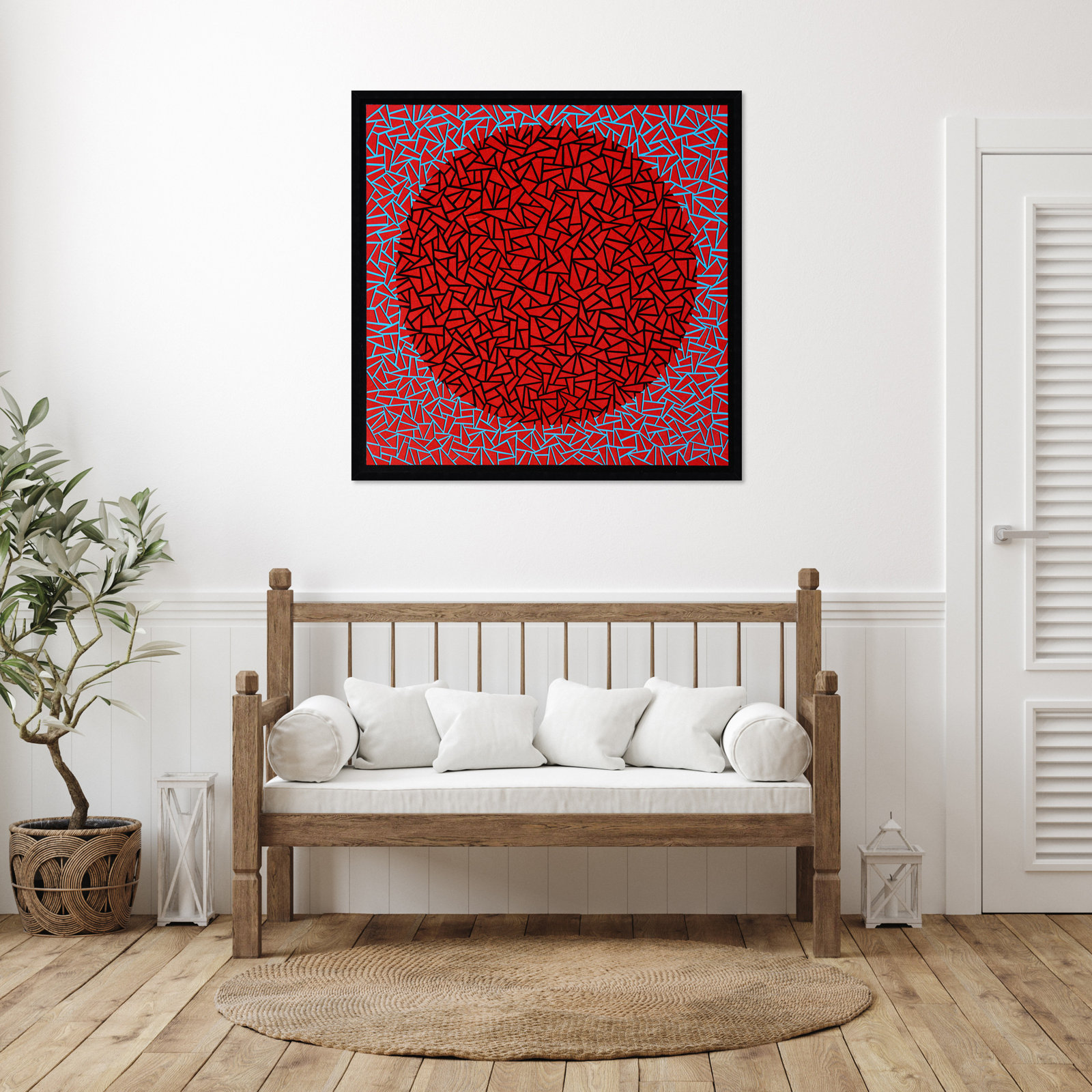 Gods Navel by Alex Dunn, Black, 41" H x 41" W x 1" D