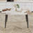 Metal Base Dining Table