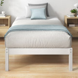 Bitha Solid Bamboo & Wood Platform Bed Frame