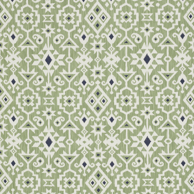 Tissu Crusoe Ikat, Vert