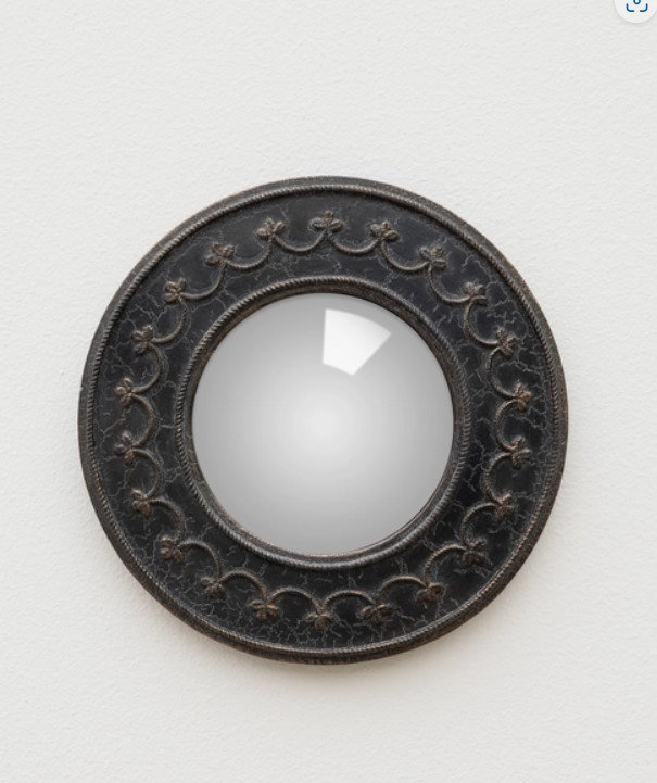 Souders Garland Round Wall Mirror Space Accent Convex
