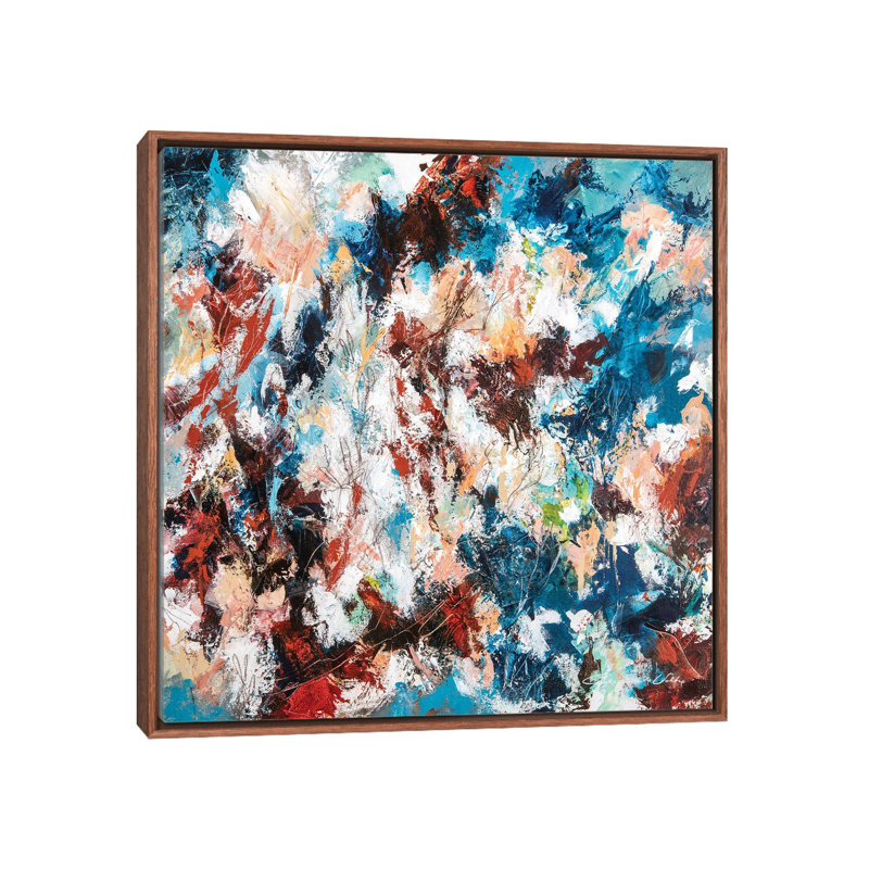 « Sédiments II » par Cristina dalla Valentina-impression d’art graphique, H 18 po x l 18 po x 1,5 po, Pas de tapis