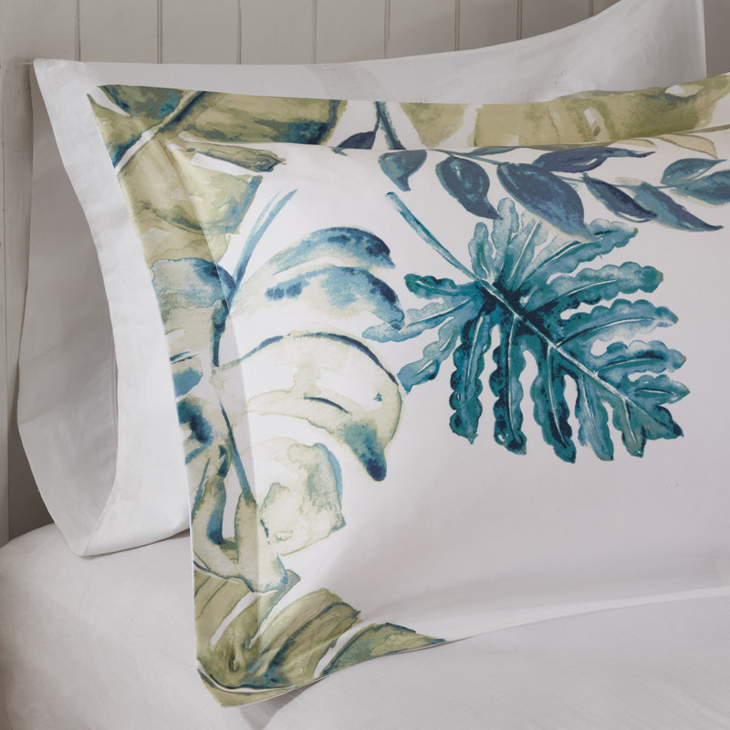 Lorelai Cotton Percale 5 Piece Duvet Cover Set, King/California King