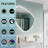 30'' H X 32'' W Wall Mounted Back Light Bathroom Frameless Drop Shape LED Mirror With Anti- Fog And Memory Function