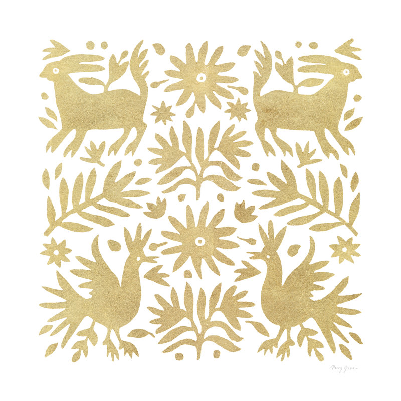 Otomi Elegance I by Nancy Green - Wrapped Canvas Print, 91cm H x 91cm W