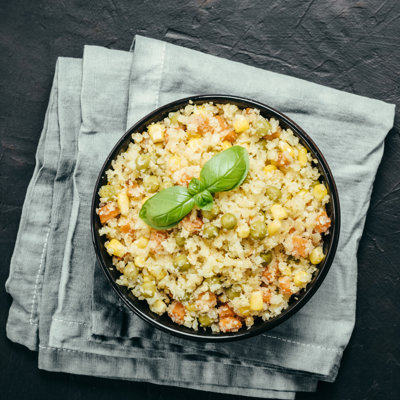Rice With Vegetables - Wrapped Canvas Print