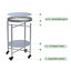 Table basse ronde avec roulettes