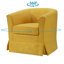 Fauteuil demi-tonneau pivotant en tissu tissé Falahee-112511491