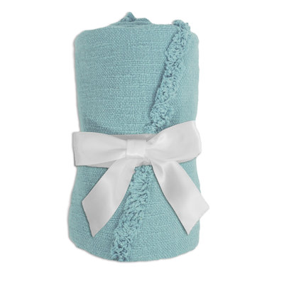 Jeté 100% coton tissé à la main de couleur unie Sierra