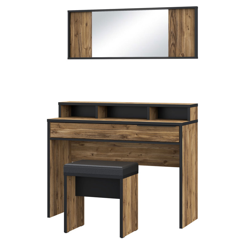 Cali Dressing Table with Mirror