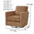 Sand Brandy Swivel Glider