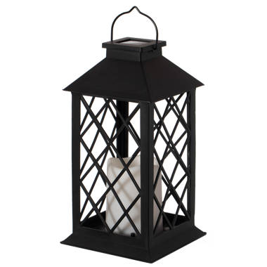Safavieh PLT4057A Ruane Outdoor Lantern, Black