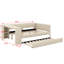 Lit plateforme tapissier pleine grandeur avec tablettes, bureau, station de charge et lit gigogne-1556413733