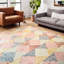 Tapis ivoire en laine crocheté à la main Morecambe-127025777