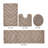 Hugo Premium 100% Cotton 1990 GSM 4-Piece Tufted Bath Rug Set with Non-Slip Spray Latex Backing, OEKO-TEX® Certified, Super Absorbent & Machine Washable, Beige-311034144-286268723